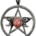 1 1/8 Triple Moon Pentagram amulet                                                                                      