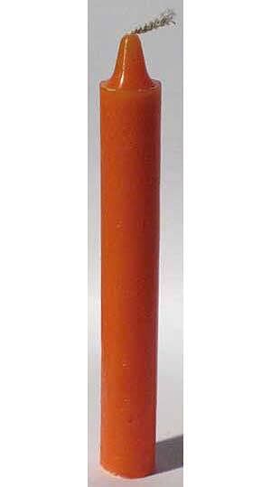 Orange 6" household Candle