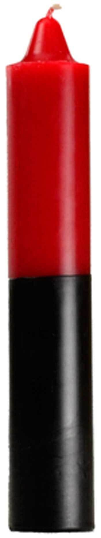 9" Red/ Black pillar candle