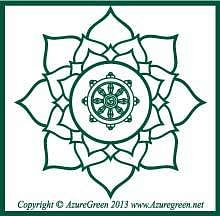 Buddha Wheel bumper sticker