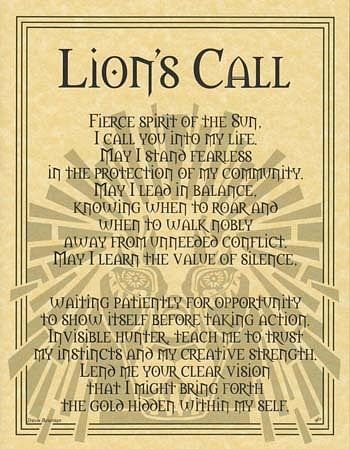 Lion Prayer poster