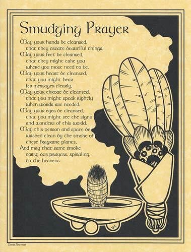 Smudging Prayer poster
