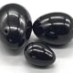(set of 3) Black Obsidian Yoni eggs
