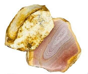 (set of 2) 1.6-2.0# Jasper, Polycrome polished 1 side