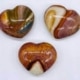 1 1/4" Jasper, Polychrome heart