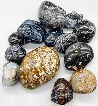 1 lb Agate, Enhydro tumbled