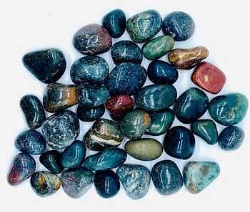 1 lb Bloodstone, African tumbled stones