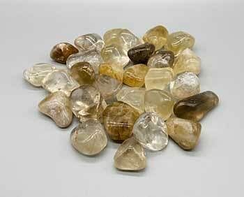 1 lb Citrine, Natural tumbled stones
