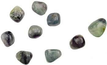 1 lb Fluorite, Rainbow  tumbled stones