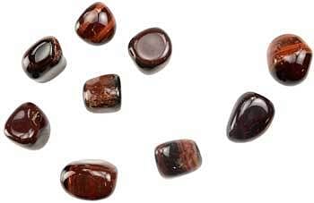 1 lb Tiger Eye, Red tumbled stones