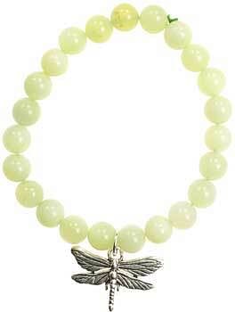 New Jade Serenity Dragonfly silver