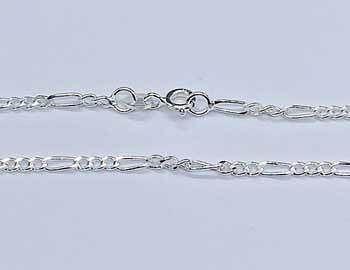 20" Sterling Figaro chain