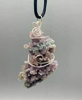 Agate, Grape wire wrapped
